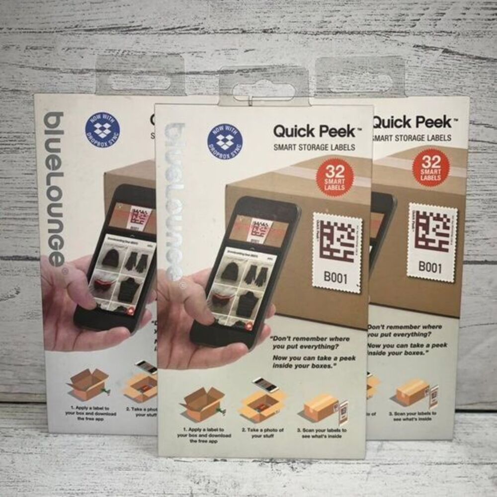 Blue Lounge smart storage‎ stickers 3 pack